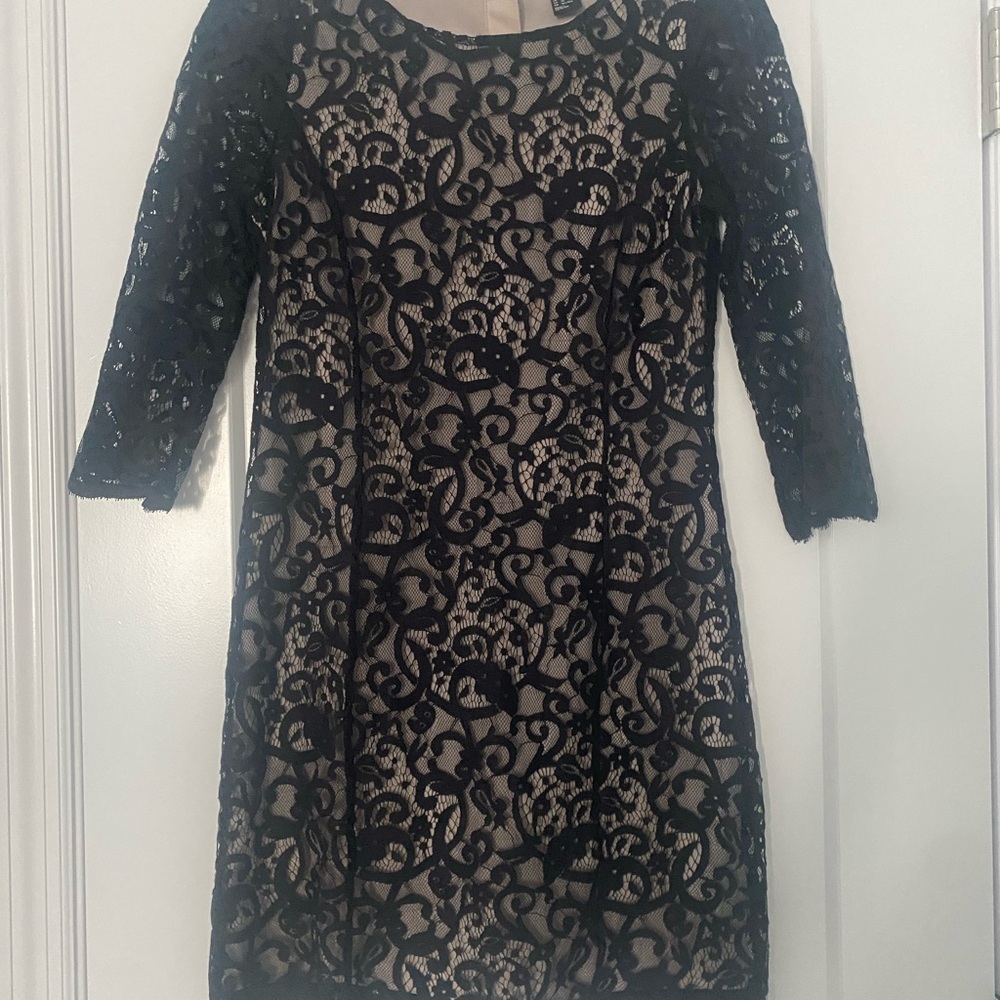 H&M 3/4” Sleeve Lace Cocktail Dress
